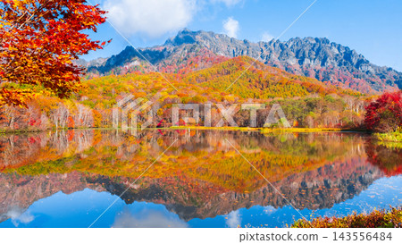 Kagamiike和Togakure山（秋天） 143556484