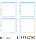 Checkered square frame set 143556795