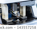 Factory machinery. Manufacturing, processing, metal, electrical discharge, cutting, machining, welding, NC, cutting, industrial, machine, wire, electrical 143557258