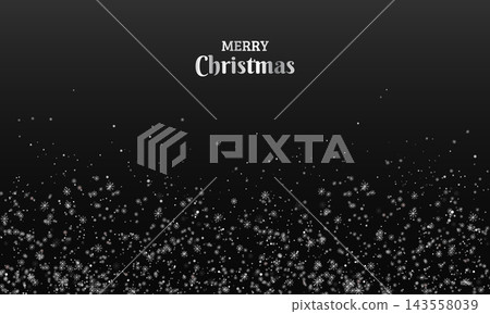 Elegant christmas background with silver snowflakes. Merry christmas festival decorative snowflakes confetti background Elegant christmas background with silver snowflakes. Merry christmas festival decorative snowflakes confetti background 143558039