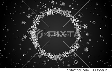 Elegant christmas background with silver snowflakes. Merry christmas festival decorative snowflakes confetti background Elegant christmas background with silver snowflakes. Merry christmas festival decorative snowflakes confetti background 143558046