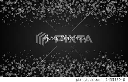 Elegant christmas background with silver snowflakes. Merry christmas festival decorative snowflakes confetti background Elegant christmas background with silver snowflakes. Merry christmas festival decorative snowflakes confetti background 143558048