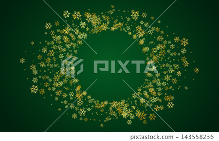 Holiday christmas decorative snowflakes banner design. Merry christmas festival green snowflakes flowing background design vector Holiday christmas decorative snowflakes banner design. Merry christmas festival green snowflakes flowing background design vector 143558236