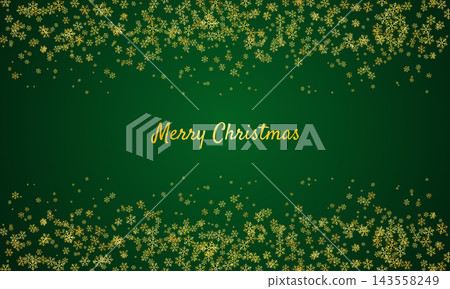 Holiday christmas decorative snowflakes banner design. Merry christmas festival green snowflakes flowing background design vector Holiday christmas decorative snowflakes banner design. Merry christmas festival green snowflakes flowing background design vector 143558249