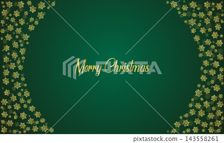 Holiday christmas decorative snowflakes banner design. Merry christmas festival green snowflakes flowing background design vector Holiday christmas decorative snowflakes banner design. Merry christmas festival green snowflakes flowing background design vector 143558261