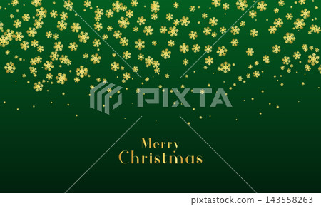 Holiday christmas decorative snowflakes banner design. Merry christmas festival green snowflakes flowing background design vector Holiday christmas decorative snowflakes banner design. Merry christmas festival green snowflakes flowing background design vector 143558263