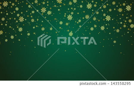 Holiday christmas decorative snowflakes banner design. Merry christmas festival green snowflakes flowing background design vector Holiday christmas decorative snowflakes banner design. Merry christmas festival green snowflakes flowing background design vector 143558295