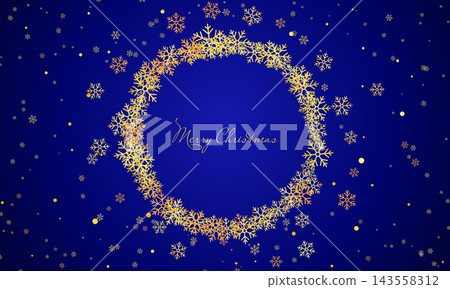 Merry christmas elegant snowflakes banner 143558312