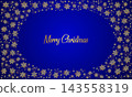 Merry christmas elegant snowflakes banner 143558319
