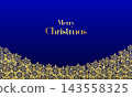 Merry christmas elegant snowflakes banner 143558325