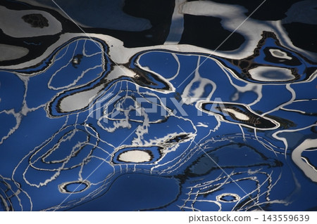 Abstract water surface background material that captures the refraction and reflection of light. 143559639