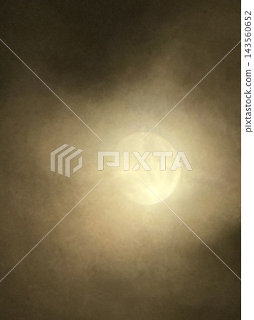 The moon faintly visible through the clouds and the spreading moonlight The moon faintly visible through the clouds and the spreading moonlight 143560652