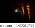 A large flower blooming in the night sky 143561733