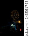 A large flower blooming in the night sky 143561743