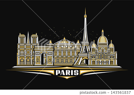 Vector illustration of Paris Vector illustration of Paris 143561837