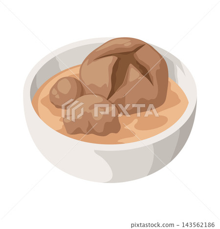 Illustration of Meatball Bowl 143562186