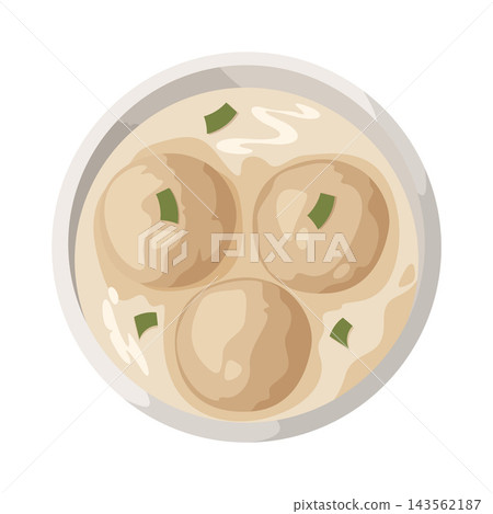 Illustration of Meatball Soup 143562187