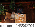 Senior couple enjoying romantic dinner together on terrace at night. 143562704