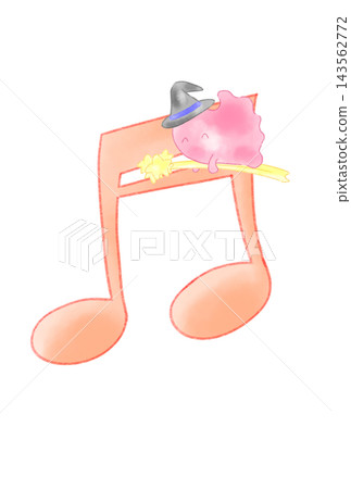 Musical notes with ghosts on them Musical notes with ghosts on them 143562772