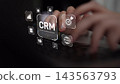 CRM Customer Relationship Management Platform with Data Analytic User Tool Muxer 143563793