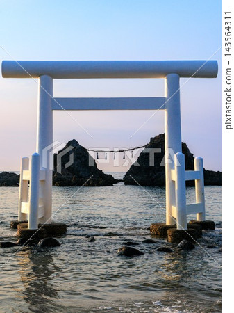 玄界國定公園、櫻井二見浦黃昏 143564311