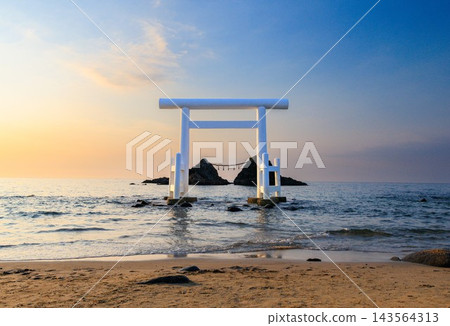 玄界國定公園、櫻井二見浦黃昏 玄界國定公園、櫻井二見浦黃昏 143564313
