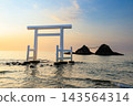玄界國定公園、櫻井二見浦黃昏 143564314