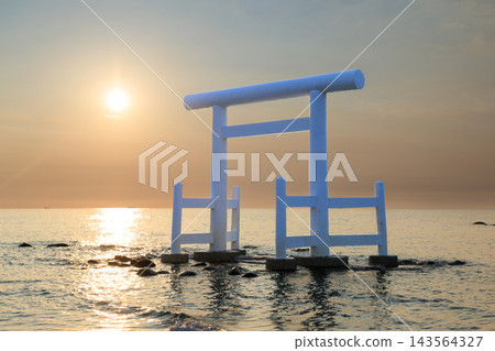 玄界國定公園、櫻井二見浦黃昏 玄界國定公園、櫻井二見浦黃昏 143564327