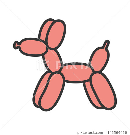 Balloon art color icons Balloon art color icons 143564436