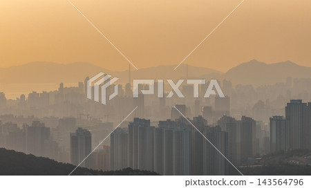 Hong Kong Oct 11 2026 Scenic view of SENT Landfill facility Hong Kong Oct 11 2026 Scenic view of SENT Landfill facility 143564796