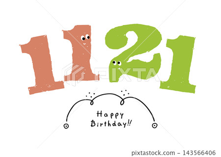 數位插畫，簡約可愛的日期素材，11月21日 143566406