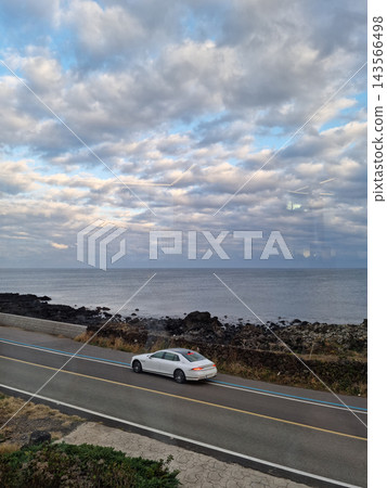 Jeju Island coastal road Jeju Island coastal road 143566498