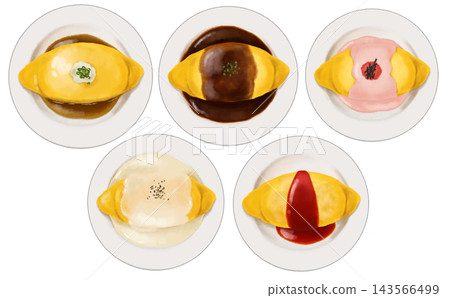 煎蛋飯套餐插圖 煎蛋飯套餐插圖 143566499