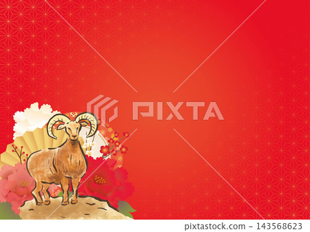 New Year's background material for the Year of the Sheep 143568623