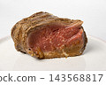 A Succulent Slice of Roast Beef Showcasing Juicy Meat and Rich Flavors, Perfect for a Hearty Meal or Gourmet Dish Presentation 143568817
