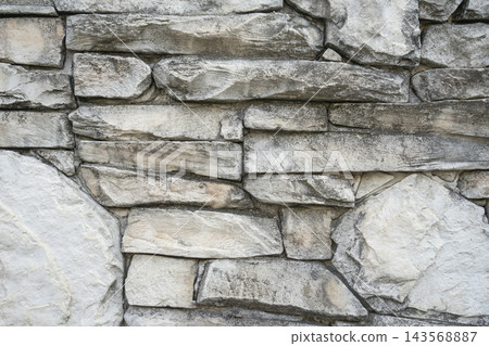 Modern Building Exterior Wall Irregular Stone Tile Texture Background 143568887