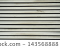 White Aluminum Horizontal Louver Vent Shutter Panel Texture Background 143568888
