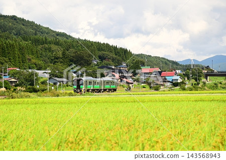 釜石線和稻田 釜石線和稻田 143568943