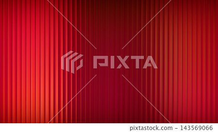 Gradient fractal pattern with red glass ripple effect. Ribbed fluted vertical background with vibrant light energy. Heat map cyber design for dynamic digital backdrop. Gradient fractal pattern with red glass ripple effect. Ribbed fluted vertical background with vibrant light energy. Heat map cyber design for dynamic digital backdrop. 143569066