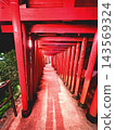 A red torii gate that stays open all night 143569324