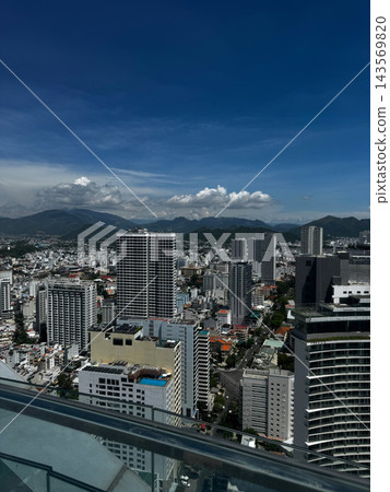 High-Rise Buildings Across a Mountain City High-Rise Buildings Across a Mountain City 143569820