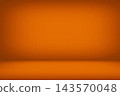Ripe Pumpkin Color Studio Room Background for Product Presentation in Autumn Concept. 143570048