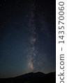 長野縣川上村：銀河劃破星空，夜幕下的山巒盡收眼底。 143570060