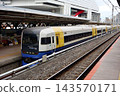 A 255 series limited express train "Boso View Express" stopped at platform 3 of JR Ryogoku Station, with the E 143570171