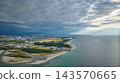 秋日的午後，在日本富山縣黑部川沖積扇上。 143570665