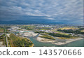 秋日的午後，在日本富山縣黑部川沖積扇上。 143570666