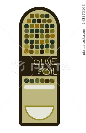 Set of flat labels and badges of olive oil. Vector illustrations for olive oil labels, packaging design, natural products, restaurant. Olive oil labels. Hand drawn templates for olive oil packaging Set of flat labels and badges of olive oil. Vector illustrations for olive oil labels, packaging design, natural products, restaurant. Olive oil labels. Hand drawn templates for olive oil packaging 143573168