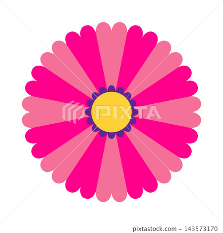 Mexican traditional flower. Ethnic embroidery decoration. Ornate folk graphic, wallpaper element. Festive mexican floral motif. Vector illustration Mexican traditional flower. Ethnic embroidery decoration. Ornate folk graphic, wallpaper element. Festive mexican floral motif. Vector illustration 143573170