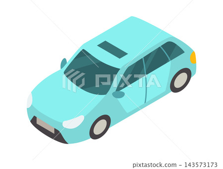 City isometric car icon. Vector flat colorful automobile. Graphic design element. Urban transport illustration City isometric car icon. Vector flat colorful automobile. Graphic design element. Urban transport illustration 143573173