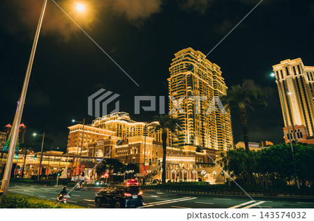 澳門夜景圖片 澳門夜景圖片 143574032